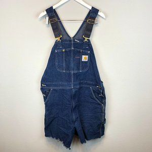 Carhartt Cutoff Denim Bib Shortalls